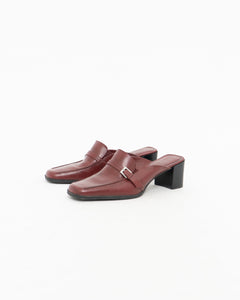 Vintage x JESSICA Burgundy Leather Loafers (9, 9.5)