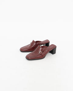 Vintage x JESSICA Burgundy Leather Loafers (9, 9.5)