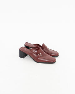 Vintage x JESSICA Burgundy Leather Loafers (9, 9.5)