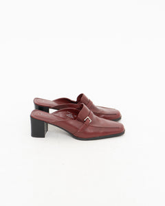 Vintage x JESSICA Burgundy Leather Loafers (9, 9.5)