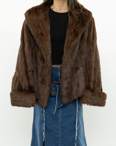 Vintage x Brown Custom Genuine Fur Jacket (S-L)