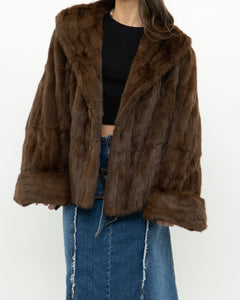 Vintage x Brown Custom Genuine Fur Jacket (S-L)