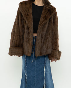 Vintage x Brown Custom Genuine Fur Jacket (S-L)