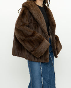 Vintage x Brown Custom Genuine Fur Jacket (S-L)