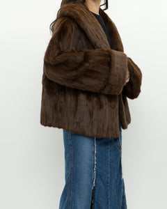 Vintage x Brown Custom Genuine Fur Jacket (S-L)