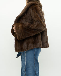 Vintage x Brown Custom Genuine Fur Jacket (S-L)