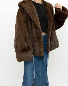 Vintage x Brown Custom Genuine Fur Jacket (S-L)