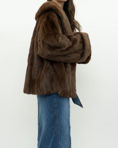 Vintage x Brown Custom Genuine Fur Jacket (S-L)