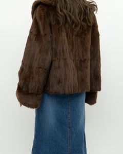 Vintage x Brown Custom Genuine Fur Jacket (S-L)