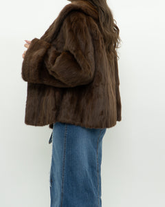 Vintage x Brown Custom Genuine Fur Jacket (S-L)