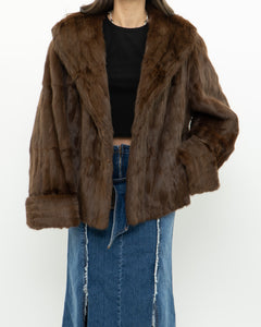 Vintage x Brown Custom Genuine Fur Jacket (S-L)