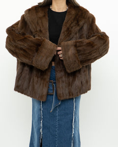 Vintage x Brown Custom Genuine Fur Jacket (S-L)