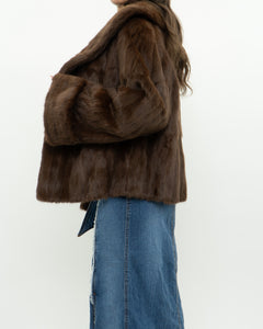 Vintage x Brown Custom Genuine Fur Jacket (S-L)