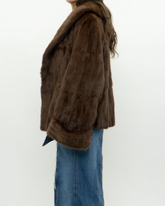 Vintage x Brown Custom Genuine Fur Jacket (S-L)