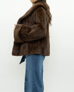 Vintage x Brown Custom Genuine Fur Jacket (S-L)