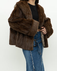 Vintage x Brown Custom Genuine Fur Jacket (S-L)