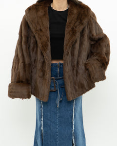 Vintage x Brown Custom Genuine Fur Jacket (S-L)