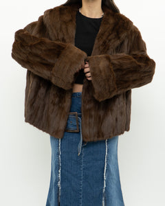 Vintage x Brown Custom Genuine Fur Jacket (S-L)