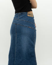 Load image into Gallery viewer, Vintage x Long Panelled Denim Skirt (L)