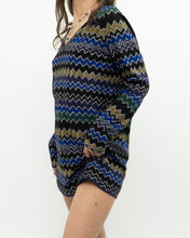 Load image into Gallery viewer, Vintage x MISSONI ITALY Metallic Zig Zag Dress (XS-M)