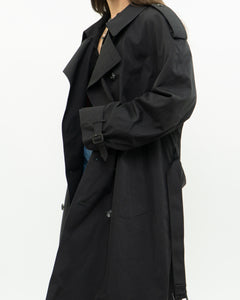 Vintage x Made in Canada x LONDON FOG Black Classic Trench (M-XL)