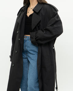 Vintage x Made in Canada x LONDON FOG Black Classic Trench (M-XL)