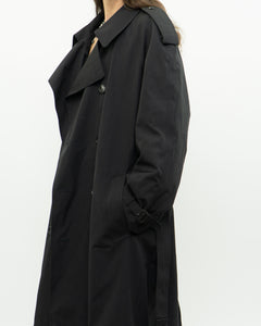 Vintage x Made in Canada x LONDON FOG Black Classic Trench (M-XL)