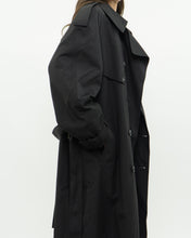 Load image into Gallery viewer, Vintage x Made in Canada x LONDON FOG Black Classic Trench (M-XL)