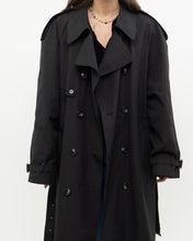 Load image into Gallery viewer, Vintage x Made in Canada x LONDON FOG Black Classic Trench (M-XL)