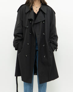 Vintage x Made in Canada x LONDON FOG Black Classic Trench (M-XL)