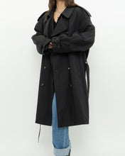 Load image into Gallery viewer, Vintage x Made in Canada x LONDON FOG Black Classic Trench (M-XL)