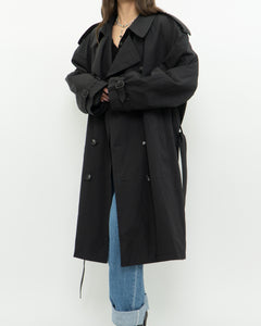 Vintage x Made in Canada x LONDON FOG Black Classic Trench (M-XL)