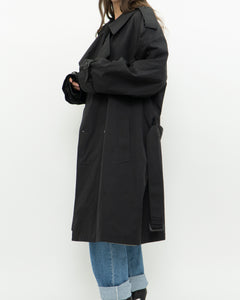 Vintage x Made in Canada x LONDON FOG Black Classic Trench (M-XL)