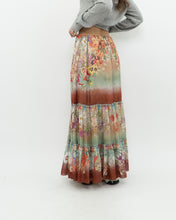 Load image into Gallery viewer, ETRO MILANO x Flowy Silk Metallic Patterned Skirt (XS-M)