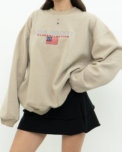 Vintage x USA SPORT Beige Crewneck (XS-XL)