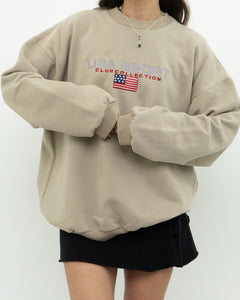 Vintage x USA SPORT Beige Crewneck (XS-XL)