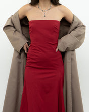 Load image into Gallery viewer, Vintage x BCBG Red Strapless Dress (XS)