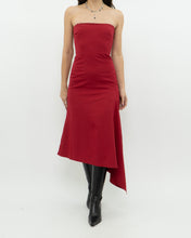 Load image into Gallery viewer, Vintage x BCBG Red Strapless Dress (XS)