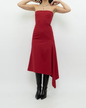 Load image into Gallery viewer, Vintage x BCBG Red Strapless Dress (XS)