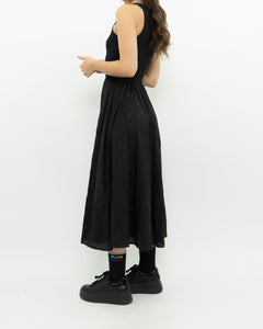 GAP x Black Ribbed Flowy Dress (XXS, XS)