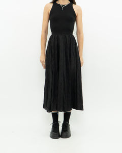 GAP x Black Ribbed Flowy Dress (XXS, XS)