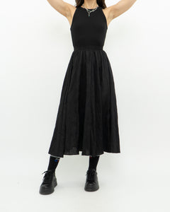 GAP x Black Ribbed Flowy Dress (XXS, XS)