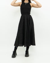 Load image into Gallery viewer, GAP x Black Ribbed Flowy Dress (XXS, XS)