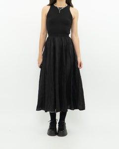 GAP x Black Ribbed Flowy Dress (XXS, XS)