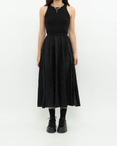 GAP x Black Ribbed Flowy Dress (XXS, XS)