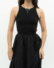 Load image into Gallery viewer, GAP x Black Ribbed Flowy Dress (XXS, XS)