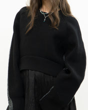 Load image into Gallery viewer, ALEXANDER WANG.T x Grey, Black Wool Cropped Obversized Sweater (XS-L)