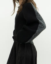 Load image into Gallery viewer, ALEXANDER WANG.T x Grey, Black Wool Cropped Obversized Sweater (XS-L)