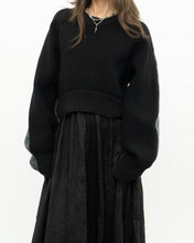 Load image into Gallery viewer, ALEXANDER WANG.T x Grey, Black Wool Cropped Obversized Sweater (XS-L)