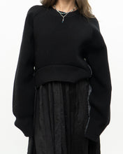 Load image into Gallery viewer, ALEXANDER WANG.T x Grey, Black Wool Cropped Obversized Sweater (XS-L)